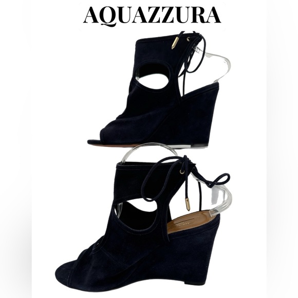 AQUAZZURA ~Sexy Thing Wedge Covered 85 - Picture 1 of 6